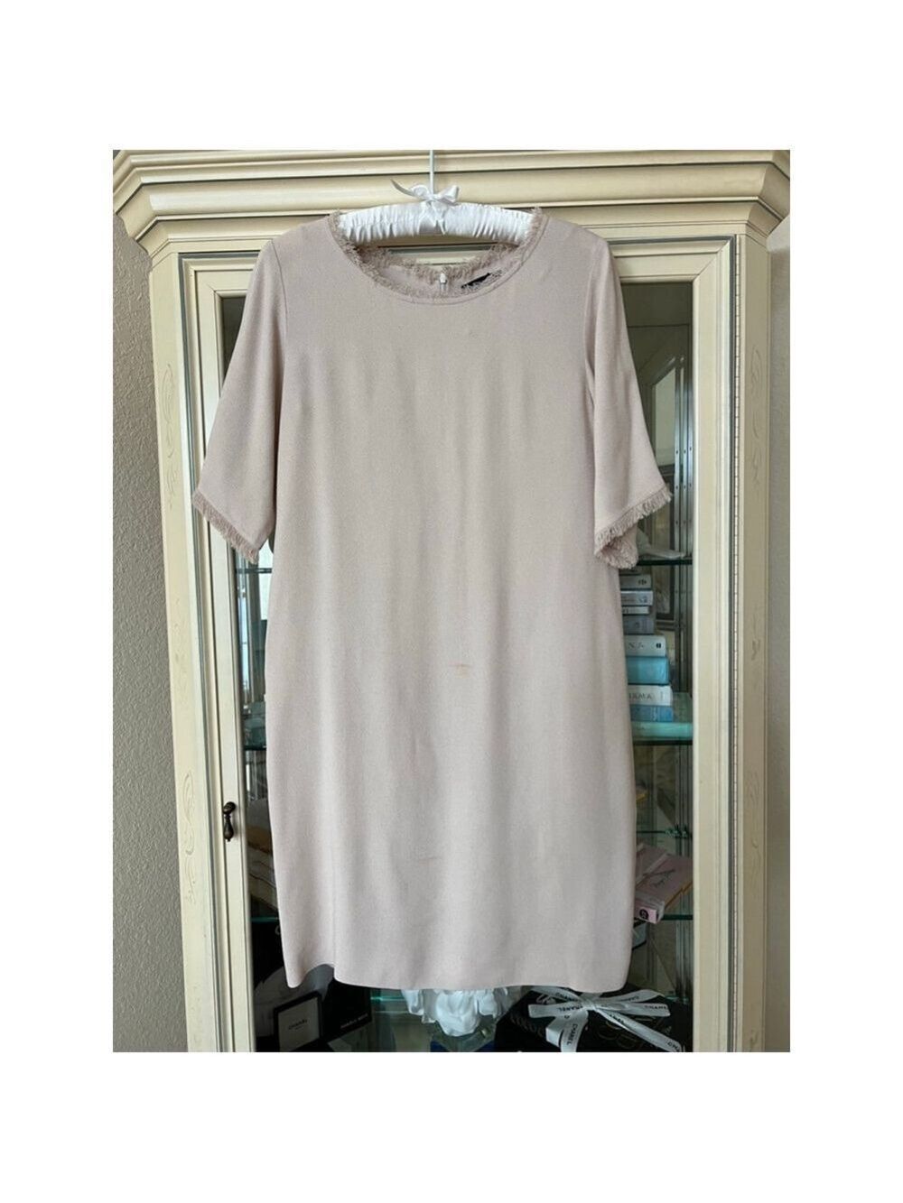 NWT Women's ANTONELLI Light Pink Mini Dress Size L